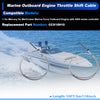 Marine Outboard Grey 2 x 3Meters Boat Throttle Shift Control Cable