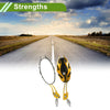 M8/M10 Rear View Mirror Oval Shape Gold Tone Aluminum Alloy Plastic