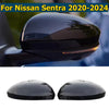 Nissan Sentra Glossy Black Side Rearview Mirror Cover Cap (2020–2024)