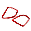 Jeep Cherokee Carbon Fiber Red Dashboard Air Vent Outlet Cover Trim (2014-2023)