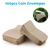 Cash, Check, Ticket, Seed, Post Office 200PCS Coin Envelopes