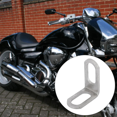 Motorcycle 23mm Exhaust Pipe Bracket L-Shape Muffler Mounting Clamp