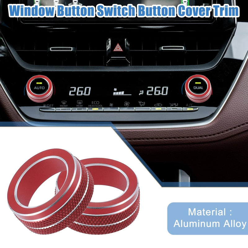 Toyota Corolla 2 x AC Control Switch Knob Cover Trim (2020–2022)