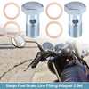 Motorcycle 2 x Screws M20x1.5 47mm Washers, Metric Thread