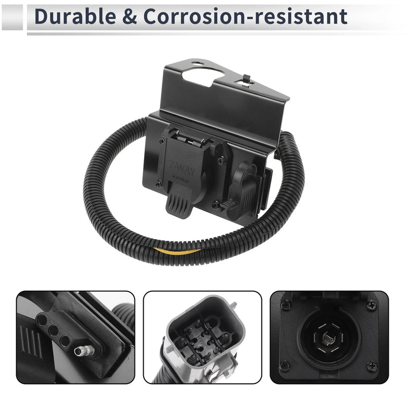 Ford F-250 Super Duty 4-Pin & 7-Pin Trailer Wiring Connector Cord (1999-2001)