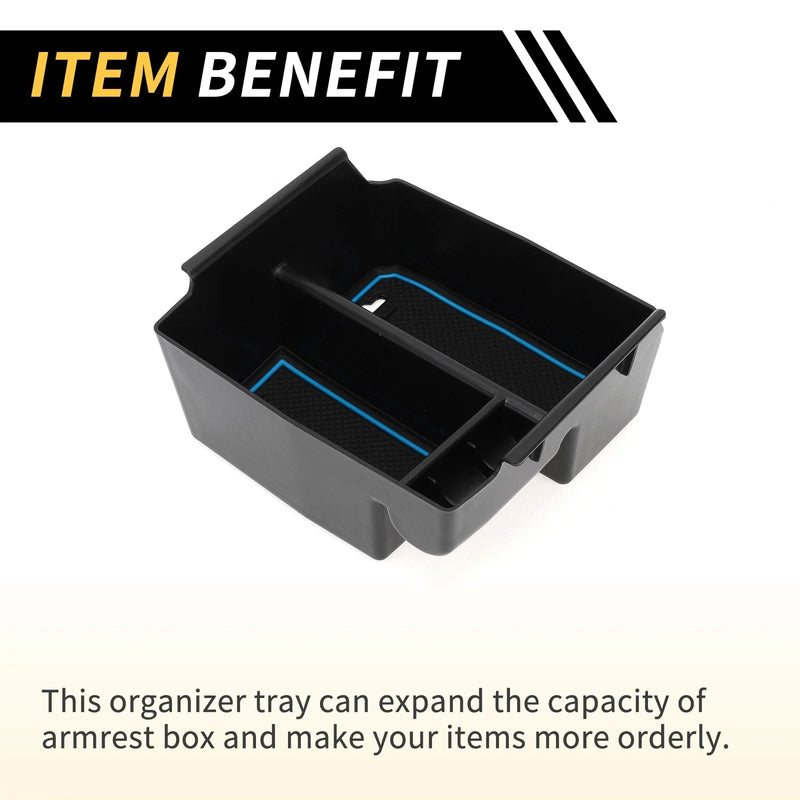 Jeep Wrangler JK JKU 2011-2018 Blue Center Console Organizer Tray