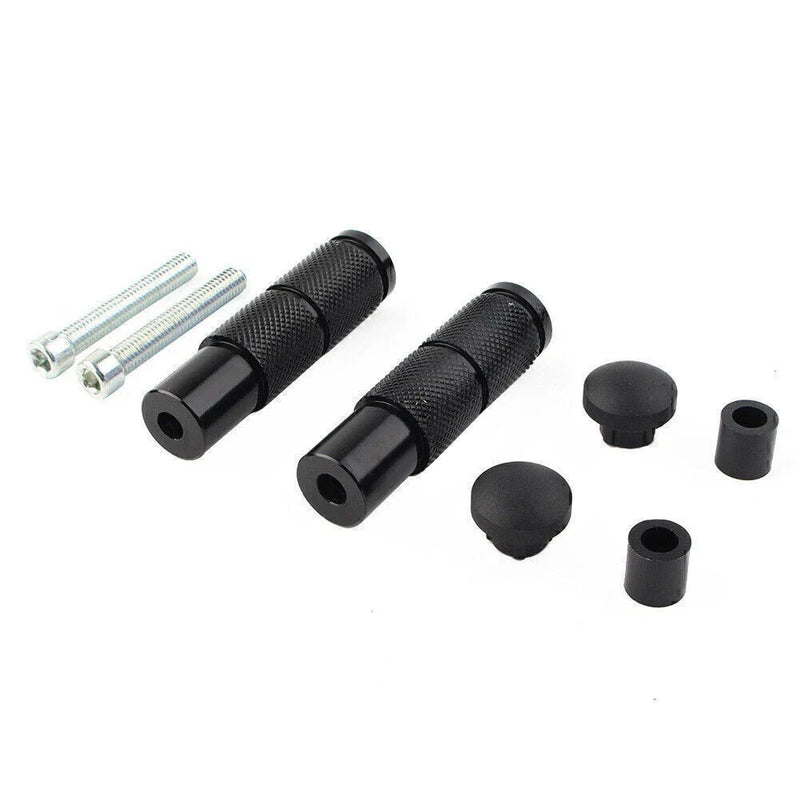 Universal Motorcycle CNC Black Rear Foot Pegs