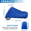 Universal Scooter Waterproof Blue Motorcycle Cover