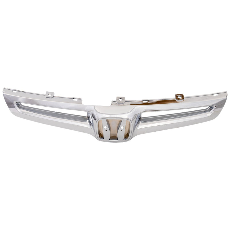 Grille For 2003-2005 Honda Accord Sedan Chrome Plastic
