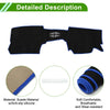 Mazda CX-30 20-24 Sun Protector Pad Black Blue Dashboard Cover Mat