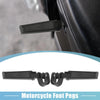 Motorcycle 1 Pair Foot Pegs 360 Rotate Aluminum Alloy Black 25mm 32mm