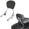 Harley Street Glide Chrome/Black Adjustable Backrest Sissy Bar (2009-2025)