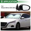 Nissan Altima 2019-2023 Manual Folding Black Right Side Door Mirror