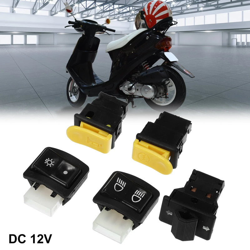 Honda Black Yellow 1 Set Motorcycle Handlebar Switches Start Switch Set