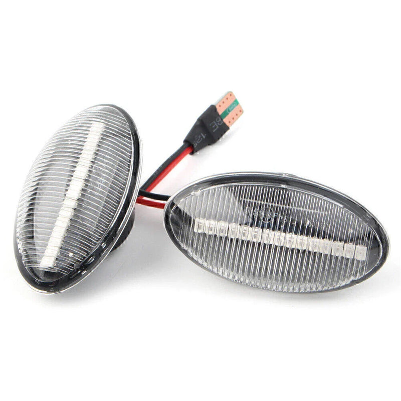Mini Cooper R50 R52 R53 LED Clear Dynamic Side Marker Lights (2002-2008)