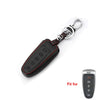 Black Leather Remote Bag 5 Buttons FOB Key Cover Case FFit or Ford Edge Escape