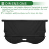 Ford Kuga 2013-2019 - Retractable Canvas Black Cargo Cover