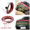 Car SUV 100" Chrome Door Bumper Edge Guard Protector Strip (All Years)