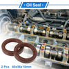 Oil Seal Rotary Shaft Seal 40x56x10mm FKM Rubber Brown 2 x Pcs