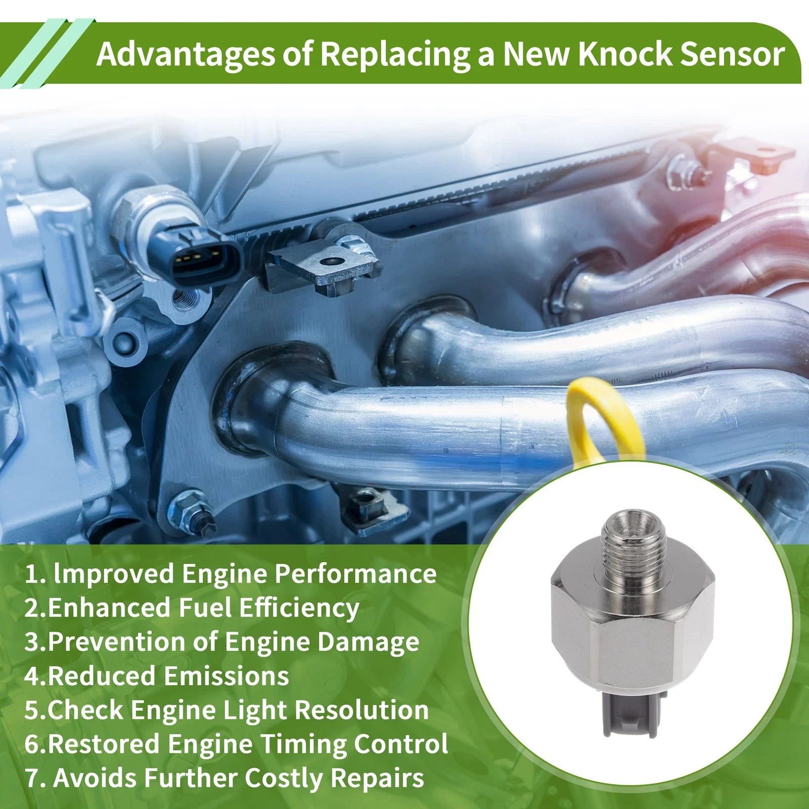 Ignition Knock Detonation Sensor for Toyota Land Cruiser FZJ80 (1990-1997)