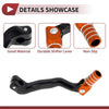 Bosuer M4 Black Orange Silver Tone Shifter Lever Folding