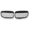 BMW X5 Diamond Style Chrome Front Kidney Grille (2007-2013)