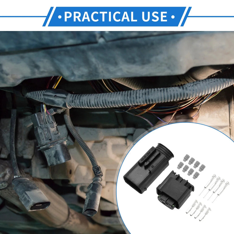 BMW 4 Pin Tail Turn Signal Light Connector Plug Male Female Wire Terminal