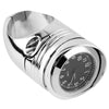 Harley Dyna Chopper Chrome 1 1/4" Handlebar Mount Clamp Clock