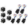 5 x 12V 40 Amp SPDT 5-Pin Automotive Relays with Wires & Harness Socket Set