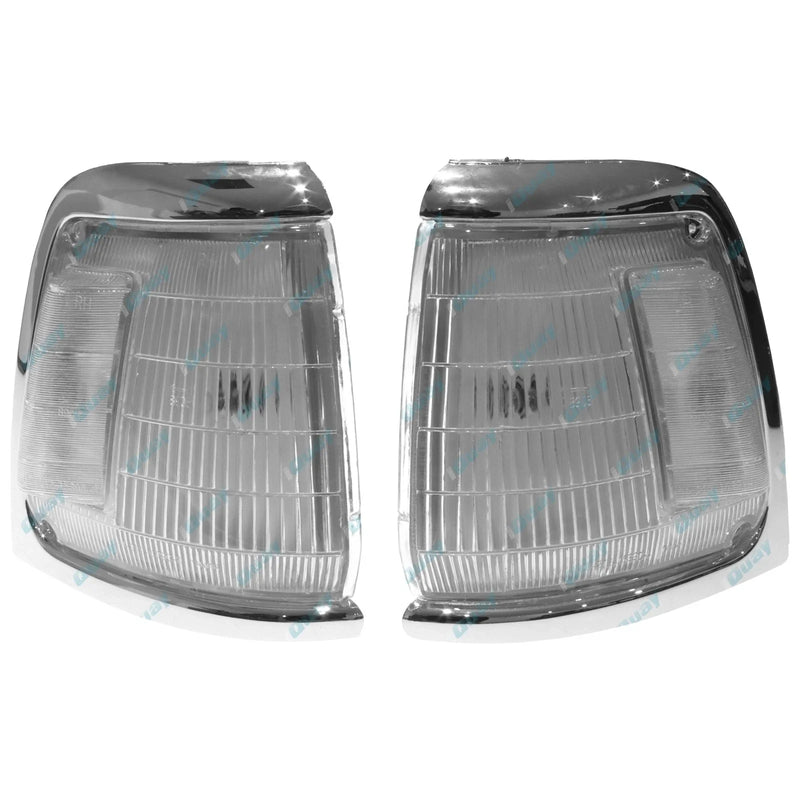 Toyota Hilux LN85 RN85 4cyl 2.4L 1991-1997 LH+RH Chrome Corner Lights Pair
