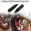 Motorcycle 0.67" Aluminum Alloy Plastic Motorcycle Frame Sliders 2 x Black