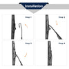 Jeep Patriot Rear Windshield Wiper Blade Arm Set 11 Inch (2007-2016)