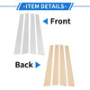 Kia Optima (2001-2005) Chrome Silver Tone 4 Pcs Door Pillar Window Trim