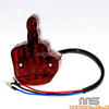 Harley LED Tail Light Rear Brake License Plate Lamp Red Lens