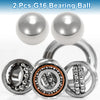 Bearing / 33.3mm / Ball Bearing Steel G16 Precision Ball Silver Tone 2 x