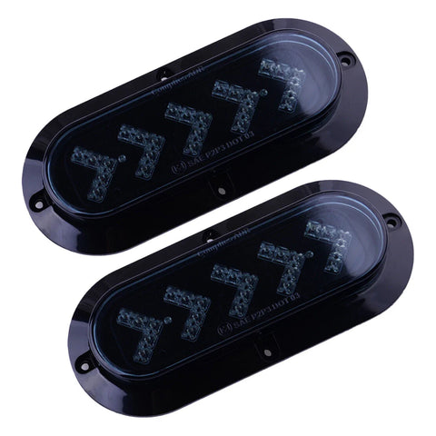 Truck Amber LED Oval Side Marker Turn Signal Tail Lights