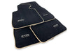 BMW X5 Series E53 (2000-2006) - Black Beige Rounds Premium Floor Mats