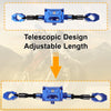 Motorcycle Balance Bar Extender Bracket / 265mm Center Hole / Blue