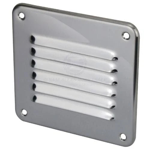 Boat / Caravan / Camper Stainless Steel Surface Mount Louvre Vent 127mm x 122mm