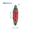 Car Motorcycle Quick Release Disconnect Dry Break Coupling Fitting Red