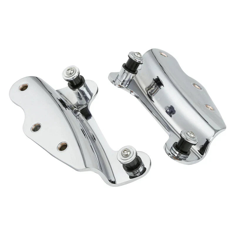 Harley Touring Chrome Sissy Bar Rack Backrest Docking Kit (2009-2013)