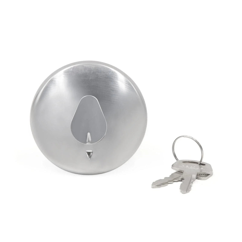GN125 76mm Diameter Metal Motorcycle Fuel Tank Gas Cap Cover 2 x Keys