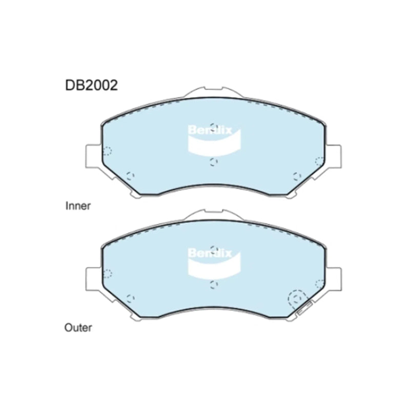 Jeep Wrangler JK 4WD Front Disc Brake Pad Set (2007-2012)