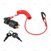 Evinrude / Johnson OMC Ignition Key Switch w/ Safety Lanyard