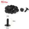 Toyota 15pcs / 5mm Hole / Trim Boot Plastic Rivets Push Clip Black