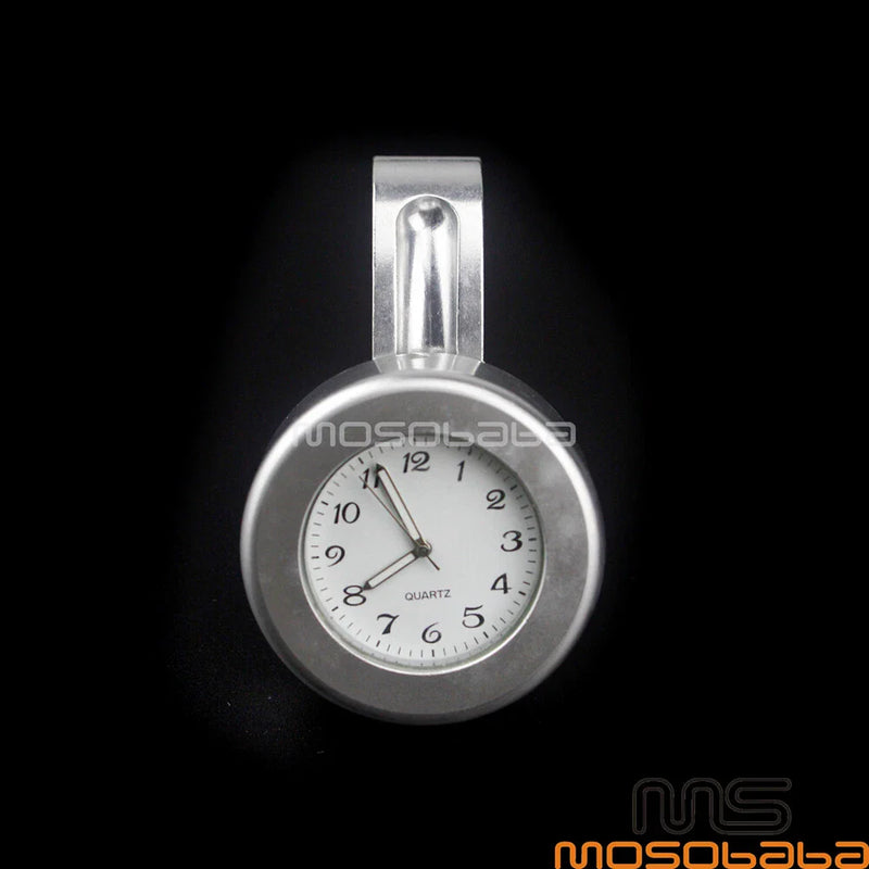 Chopper 7/8" Waterproof Motorcycle Handlebar Mount Dial Clock