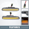 BMW 325i 330i E46 Clear Lens Pair LED Side Marker Amber Light