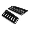 Black AUTO - Cold Air Flow Intake Louvers Hood Vent Scoop Kit (Fits Various)