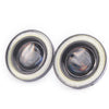 Car Truck 2 x 3" LED Fog Lights Round White COB Angel Eyes Halo DRL