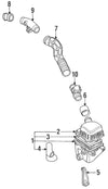 Mazda B2200 EFI Engine Genuine Hose Air Duct Tube Intake